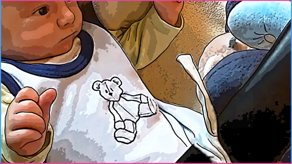 2 hónapos baba játékra figyel