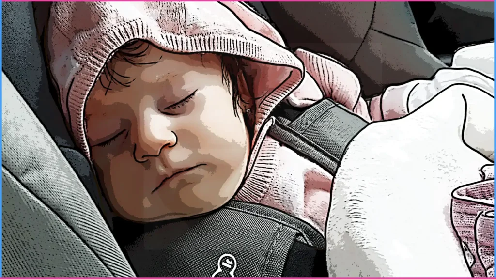 3 hónapos kisbaba alszik