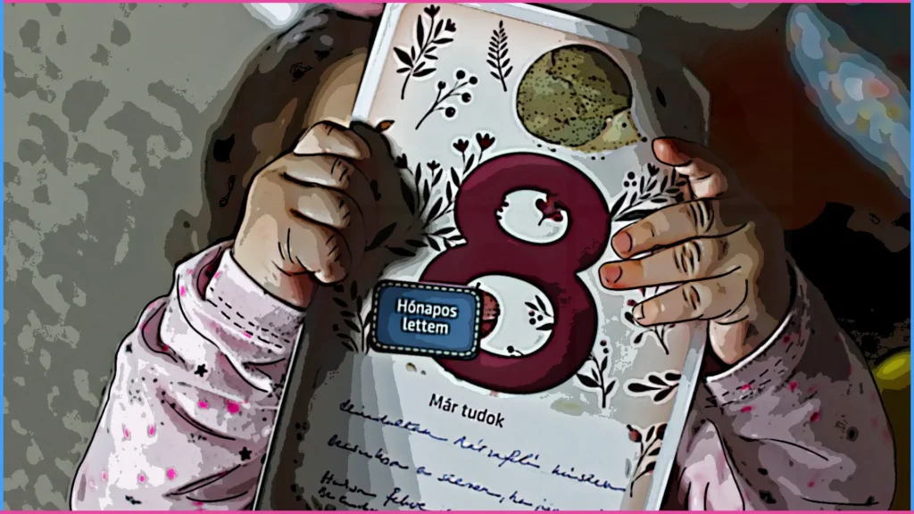 Baba 8 hónapos kártyával