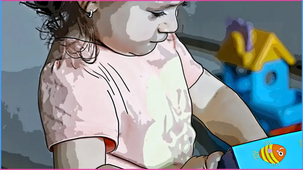 1-1,5 éves gyerek építőkockával játszik