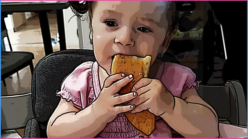 11 hónapos baba kiflit majszol