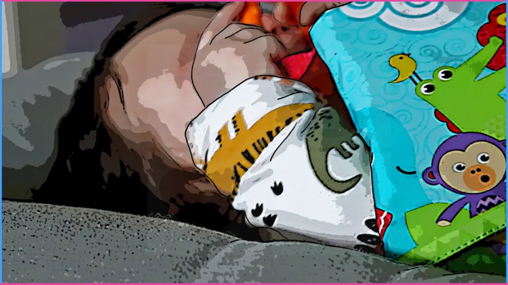 5 hónapos baba játéka mögé bújik