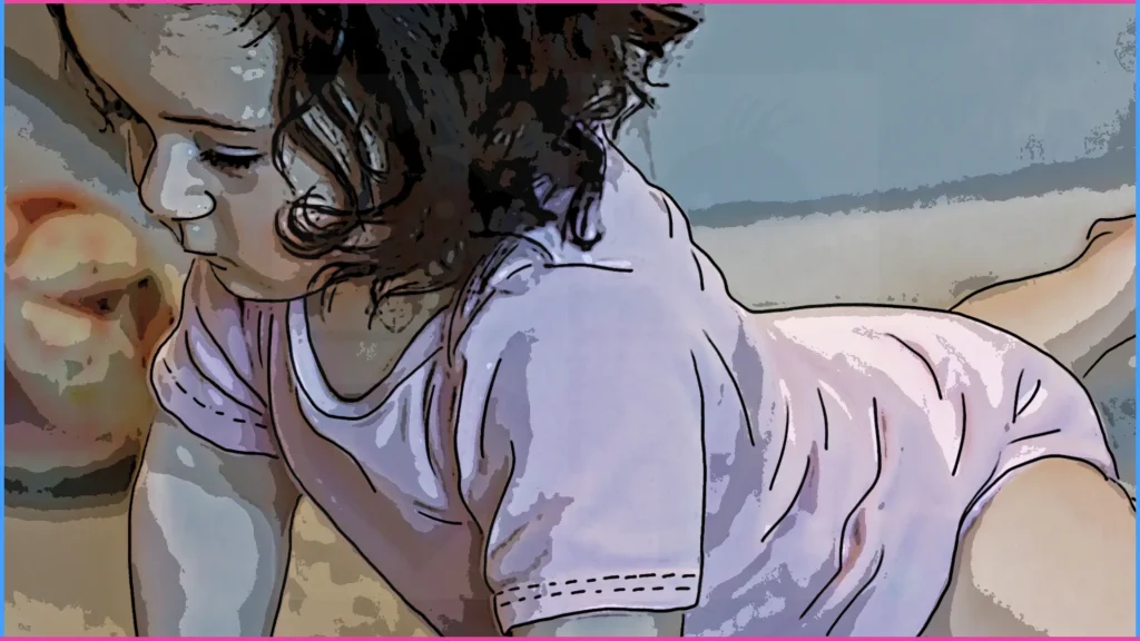 9 hónapos baba négykézláb mozgolódik