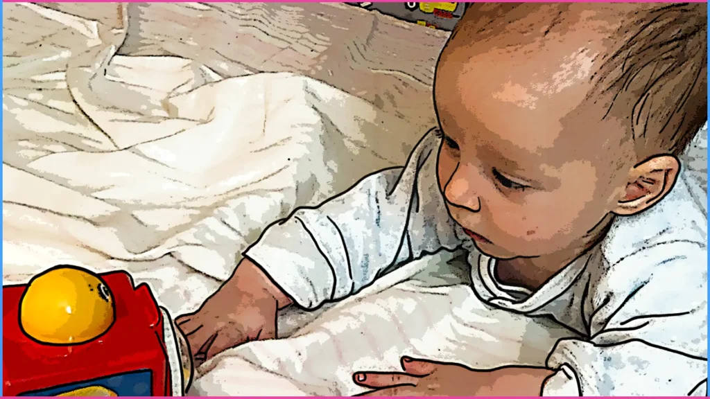 5 hónapos baba ágyon hasal