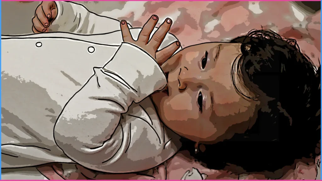 8 hónapos baba ujjával a szájában