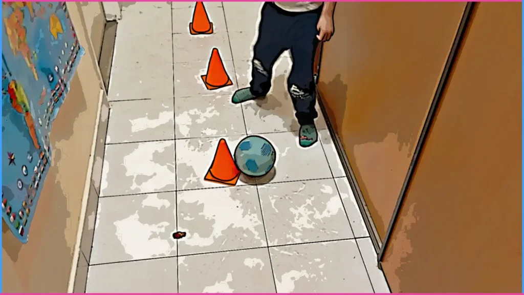 Szem-láb koordináció 4-5 éves korban