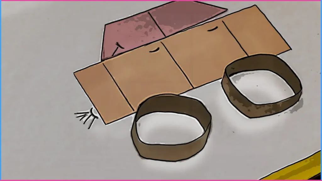 Játék autó papírból