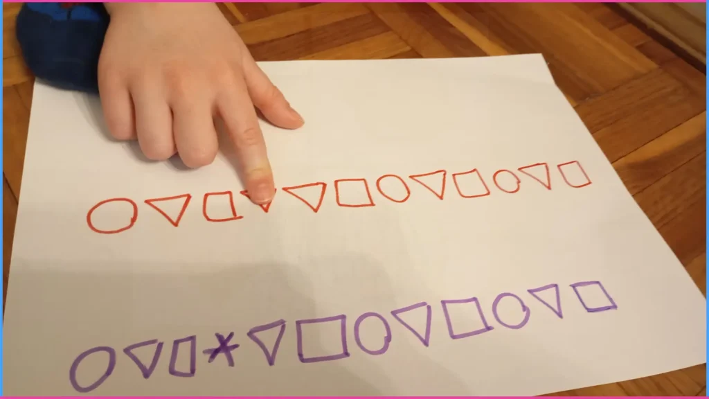 Hibás sorozat. Játékos megfigyelés a koncentráció fejlesztéséhez