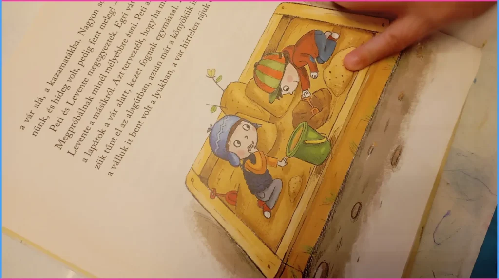 Mit csinálnak a képen Beszédfejlesztő játék