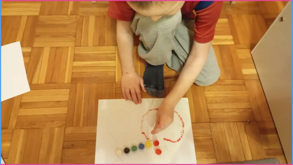 Finommotorika fejlesztése 3 éves korban. Pontképek.