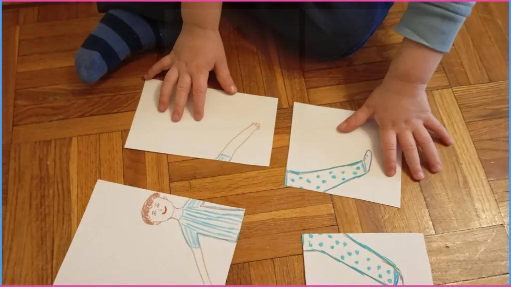 Kirakós játék testséma fejlesztéséhez