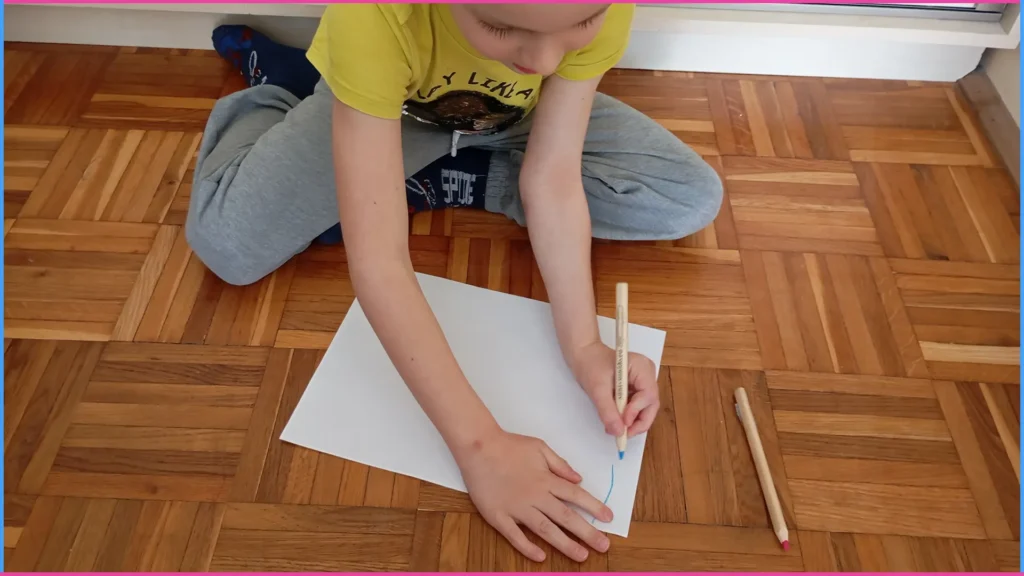 Álló és fekvő vonalak. Játék a síkbeli tájékozódás fejlesztéséhez 