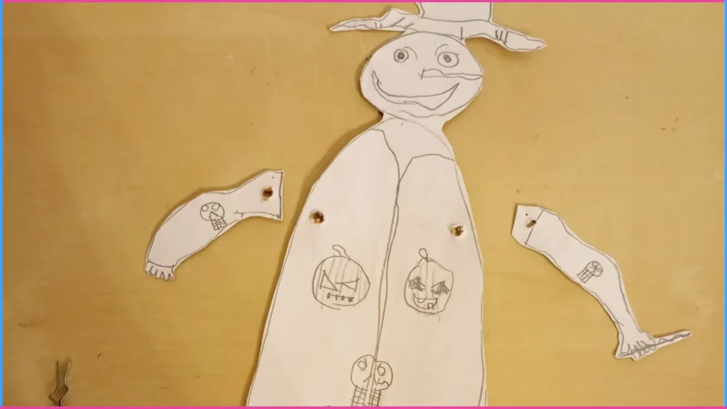 Készítsünk húzogatós bábut. Játék a testséma fejlesztésére