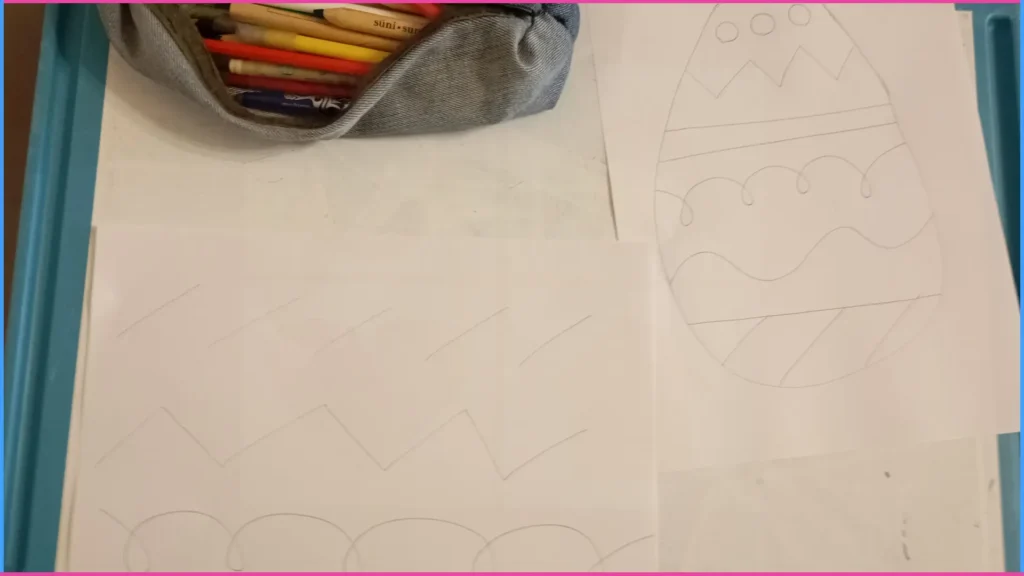 Ritmusos rajzok az íráselemek gyakorlásához 