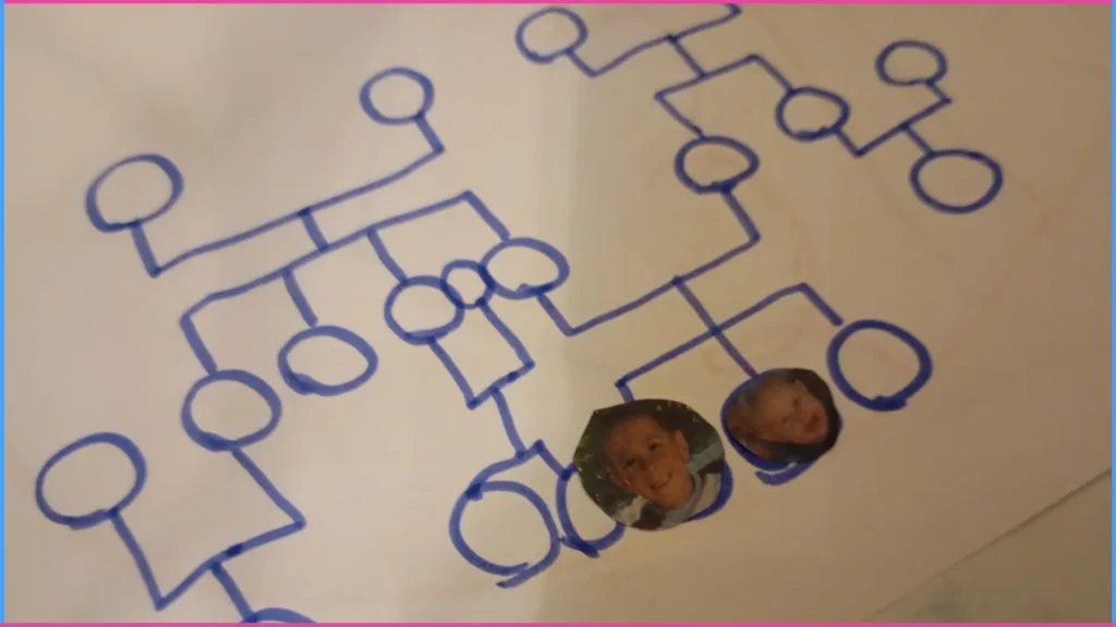 Rokoni kapcsolatok gyakorlása 5-6 éveseknek, családfa készítéssel 