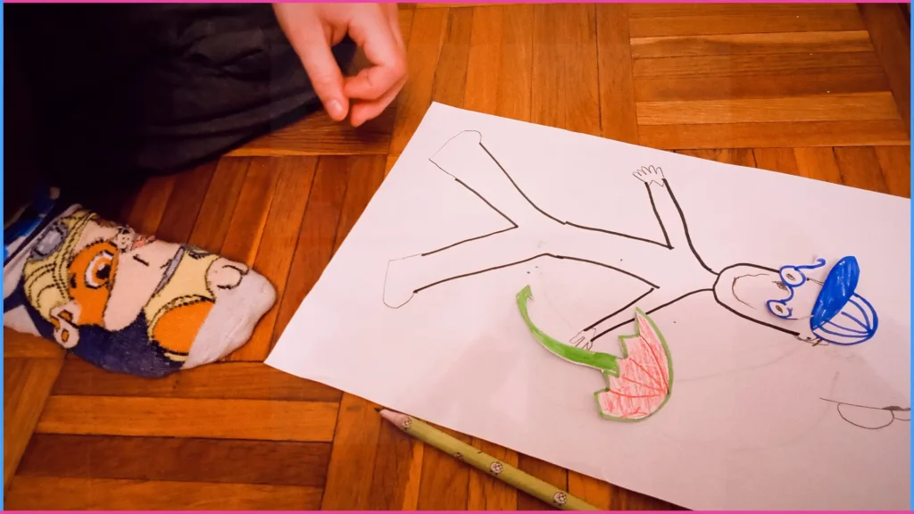 Testséma fejlesztése öltöztetős játékkal 