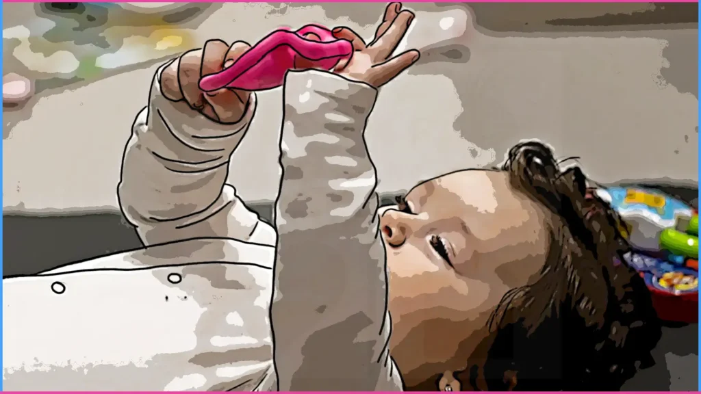 6 hónapos baba játék közben